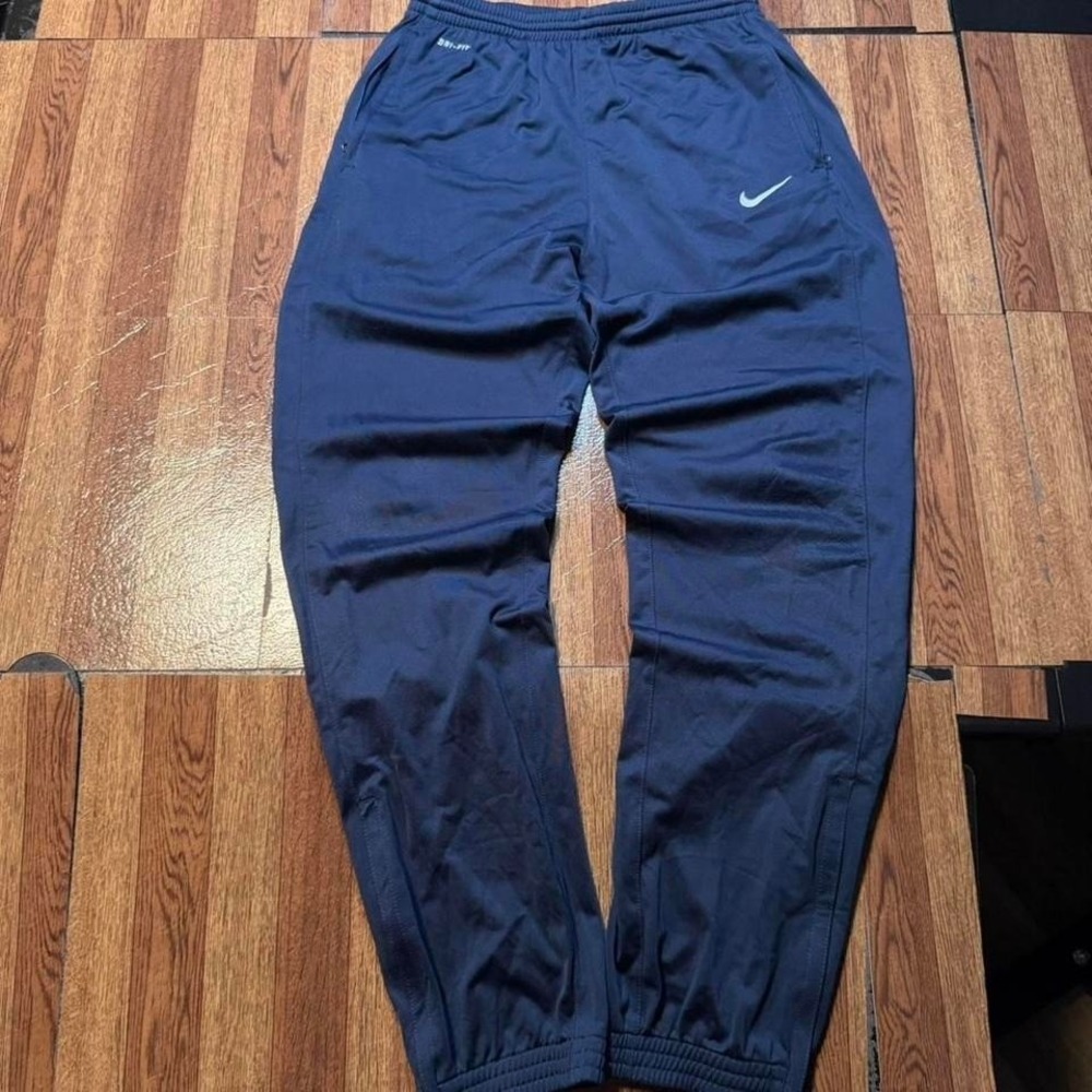 Nike Blue Vintage Dri-Fit Tech Retro Sportswear Sweatpants Jogger Fits Small